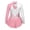 Pink, variant on Alvivi Kids Girls Mesh Splice Long Sleeves Ice Skating Dress Ballerina Dance Tutu Skirts