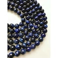 thumbnail image 4 of K-KED Blue Tiger Eye Smooth Round Beads 4mm 6mm 8mm 10mm 12mm 15.5" Strand-4 mm, 4 of 6