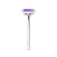 thumbnail image 3 of ANGARA Natural Prong-Set Cushion 1.2 ct Amethyst Solitaire Ring in 925 Sterling Silver for Women (Size-8x6mm) | February Birthstone, Anniversary, Jewelry Gift for Women | Natural Amethyst Ring, 3 of 8