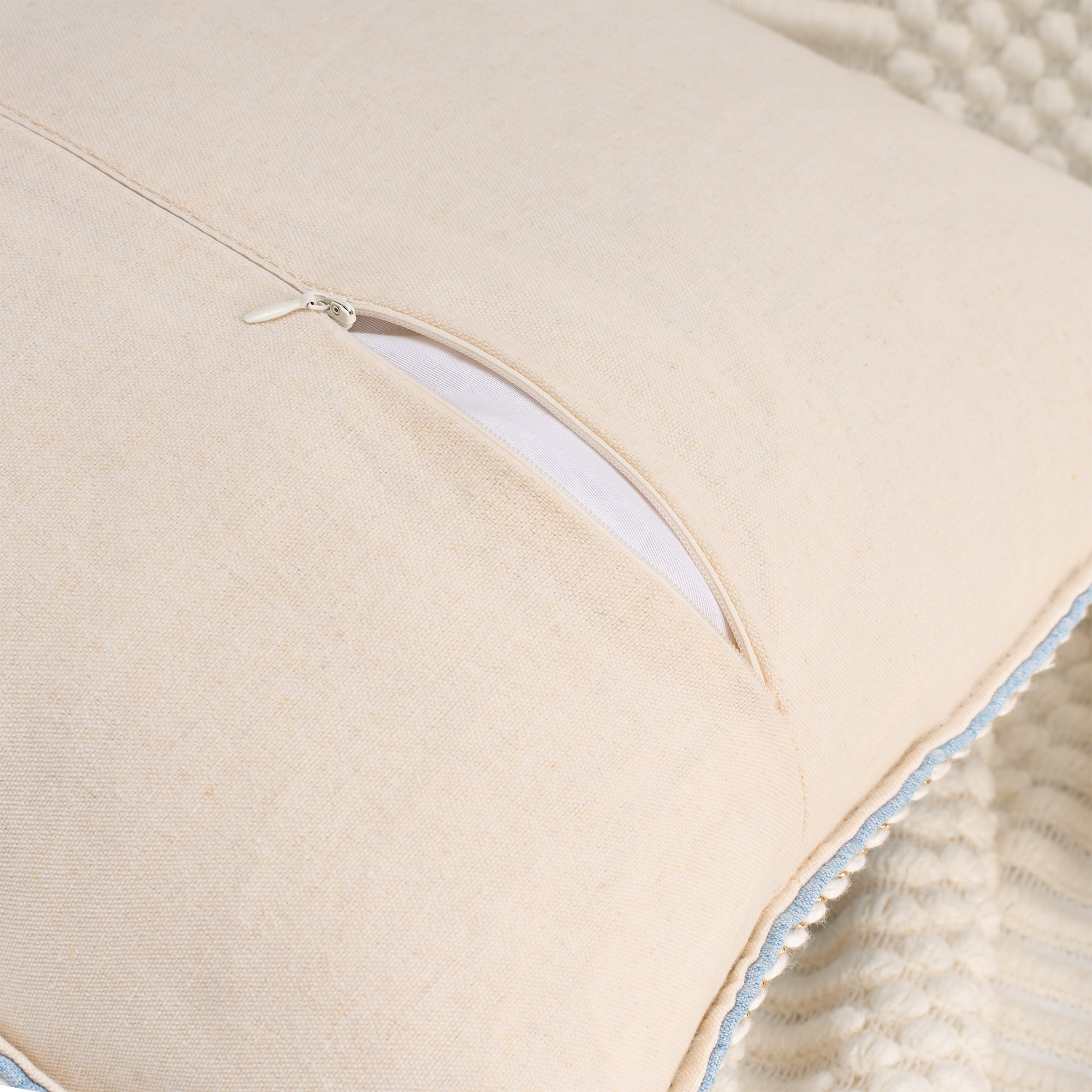 Unique Bargains Pack of 2 Soft Solid Throw Pillow Covers Cases for Couch 18" x 18" Blue