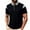 Black, variant on TKKCS Mens Color Block Performance Polo Shirts- Stretch Summer Business Casual Breathable Regular Fit Short Sleeve Polo Black Size XL