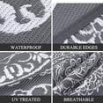 thumbnail image 3 of 6x6 FT/5x8 FT/8x10 FT/9x12 FT/9x18 FT Outdoor Rug for Picnic Washable Non-Slip Balcony Carpet Vintage Floral Rug Stain-Resistant Easy-Clean Plastic Area Rug for Patio Backyard Farmhouse Beach Camping, 3 of 8