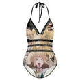thumbnail image 5 of My Hero Academia Himiko Toga Mha Women's Swimwear Strap One Piece Backless Tummy Control V Neck Swimsuit Summer Beach Vacation Bathing Suit, 5 of 7
