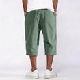thumbnail image 4 of Dresfit Men's Corduroy Shorts Long Baggy Shorts Summer 2026 Drawstring Multi Pockets Casual Bermuda Shorts Big and Tall Relaxed Fit Loose Vacation Bottoms M, 4 of 5