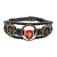thumbnail image 1 of Serbia emblema nacional país Pulsera marina tejida en cuero, 1 of 4