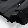 thumbnail image 5 of XFYSSS Fashion Casual Men's Solid Color Zipper Pocket Windproof Waterproof And Warm Assault Suit Long Sleeve Hooded Casual Outwear & Jackets, 5 of 6