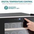 thumbnail image 4 of M optimized Compressor Wine Cooler, Freestanding Beverage Refrigerator, Wine Cellar with Adjustable Temp Control for Home Office Hotel Bar, 14/18/28 Bottle, 4 of 9