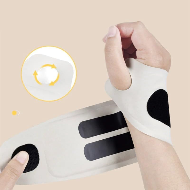 Carpal Tunnel Wrist Massager with 8 Modes and 30 Strengths, Cordless Electric Hand Heating Pad, Ergonomic 360 Support, Detachable Magnetic Host