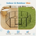 thumbnail image 5 of CONCETTA 8 Panel 24" Height Heavy Duty Dog Playpen, Indoor Outdoor Exercise Fence with Door for Dogs of All Sizes, 5 of 6