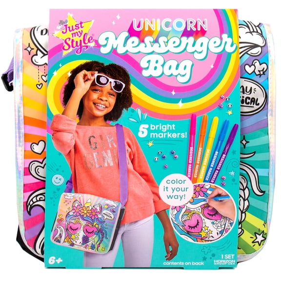 Just My Style Unicorn Messenger Bag, Boys and Girls, Child, Ages 6 