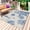 Blue, variant on Orange Coastal Starfish Outdoor Rug 5x8 Ft - Reversible Patio Rug Outdoor Camping Rugs, Farmhouse Nautical Coral Conch Washable Indoor Outdoor Area Rugs, Non-Slip Outdoor Carpet Runner for Deck/Porch