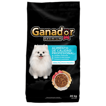 Croquetas Para Perro Ganador Premium Adulto Razas Pequeñas 20 Kg