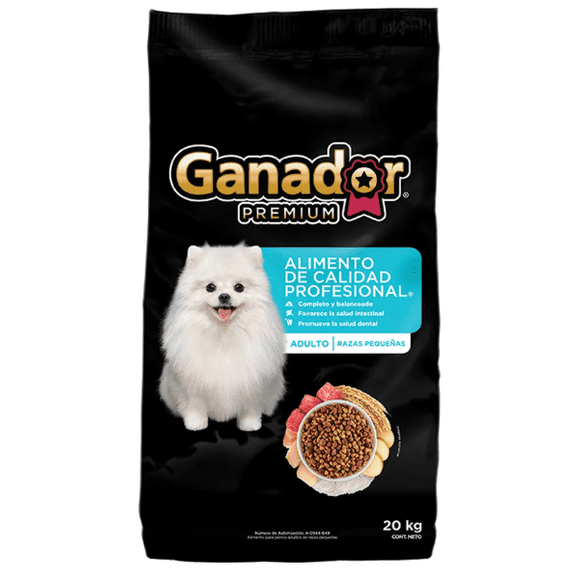 Croquetas Para Perro Ganador Premium Adulto Razas Pequeñas 20 Kg