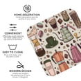 thumbnail image 4 of Disketp Vintage Coffee Funny Coasters,6 Pcs Leather Coasters With Holder, Perfect Housewarming Hostess Gifts,Protect Furniture From Water Marks Scratch And Damage, 4 of 9