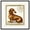 Black Frame, variant on Postal Pup Canvas Print Cute Art Prints by Art Remedy, Black Frame, 12 x 12