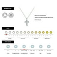 thumbnail image 2 of Moissanite S925 Silver Personalized Cross Pendant Necklace, 2 of 2