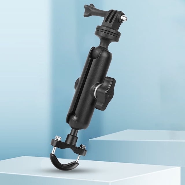 Soporte Para Cámara Soporte de abrazadera para cámara de acción, montaje de manillar de bicicleta de Moto de 360 ° para GoPro Hero8/7/6/5