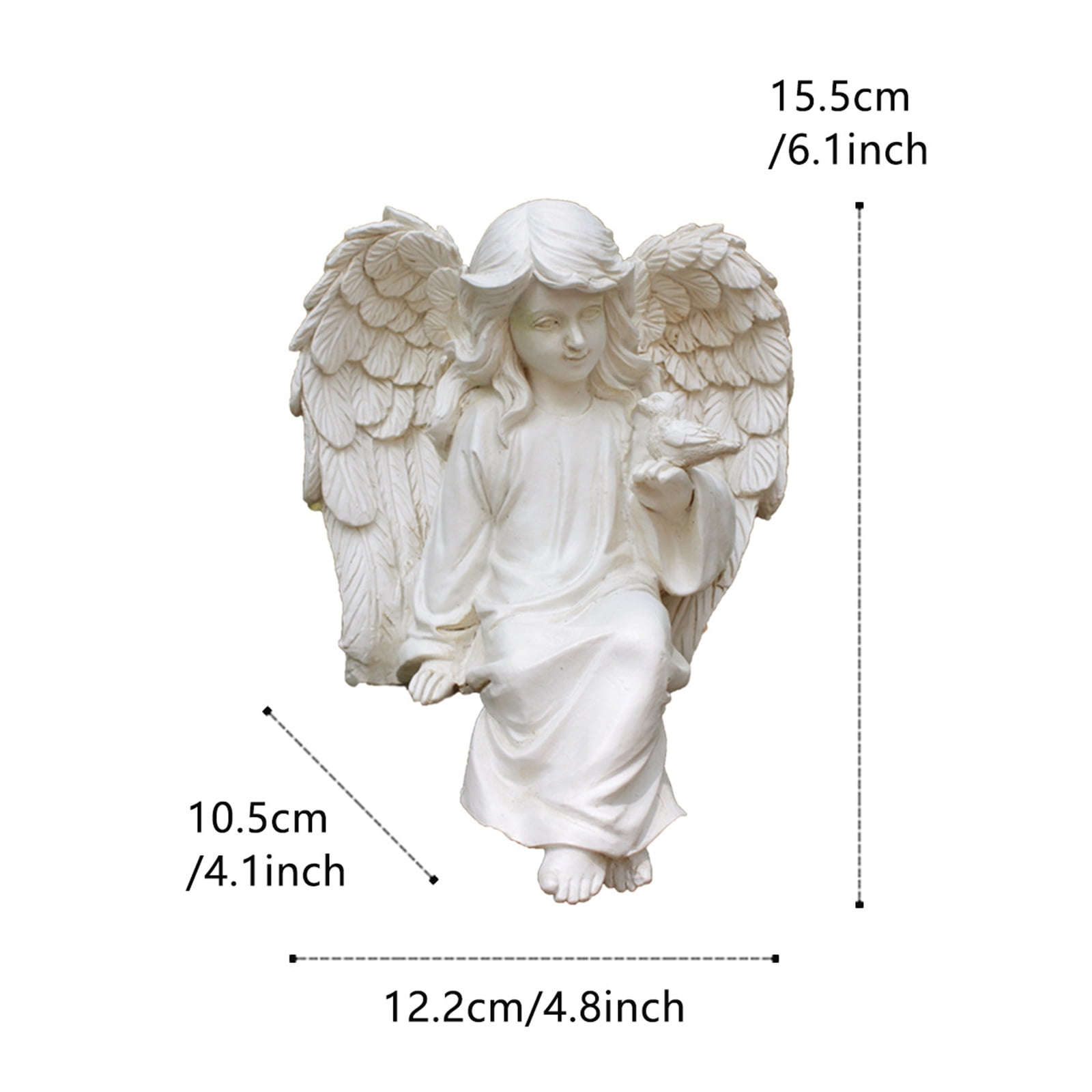 1PC Angela Decorative Ornaments European Sculpture Cherub Figurinee Angela Memorials Angela Garden Statue Table Decorations
