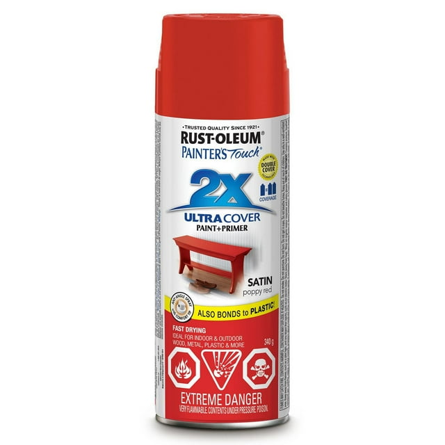 Painter's Touch Ultra Cover 2x<br>Rouge Coquelicot Satiné