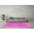 thumbnail image 3 of Ahgly Company Indoor Square Persian Pink Traditional Area Rugs, 5' Square, 3 of 4