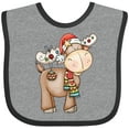 thumbnail image 3 of Inktastic Christmas Molly Moose Boys or Girls Baby Bib, 3 of 4