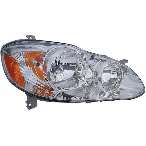 Right Passenger Side Headlight Assembly - Compatible with 2005 - 2008 Toyota Corolla CE, LE 2006 2007