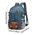 thumbnail image 3 of Spacious Lightweight Outdoor Travel Backpack with Shoe Compartment for Hiking Camping(Blue-1,52x16x34cm), 3 of 5