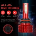 thumbnail image 4 of 1 par Auto camión CSP lámpara frontal faro bombils 20W -30V 6500K 360 grados, varios 9006 Macarena bombilla de faro de coche, 4 of 8