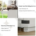 thumbnail image 6 of Merluxy Farmhouse 5 Drawers Dresser Chests for Bedroom,Heavy Duty Closet Storage,Living Room,White, 6 of 10