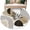 Brown, variant on Round Area Rugs Collection 3.3 Ft, Grey Boho Geometric Non-Slip Residential Carpet, Vintage Ethnic Abstract Lines Leaves Indoor Crawling Mats Doormat Runner Rugs Play Mat for Bedroom