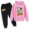 thumbnail image 4 of Sudadera con capucha para niños, abrigo de moda, estampado de viaje de anime para niños y niñas de 3 a 12 años, camiseta y pantalones, conjunto informal con capucha de 2 piezas, 4 of 5