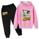 thumbnail image 3 of Sudadera con capucha para niños, abrigo de moda, estampado de viaje de anime para niños y niñas de 3 a 12 años, camiseta y pantalones, conjunto informal con capucha de 2 piezas, 3 of 4