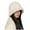 White, variant on Diufon Winter Bucket Hat for Women Fleece Warm Trendy Versatile Solid Color Cap for Ladies Wool Fisherman Hats