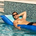 thumbnail image 6 of Big Joe Kona No Inflation Needed Pool Lounger with Headrest, Fade Aqua Double Sided Mesh, Quick Draining Fabric, 5.5 feet Big, 6 of 8