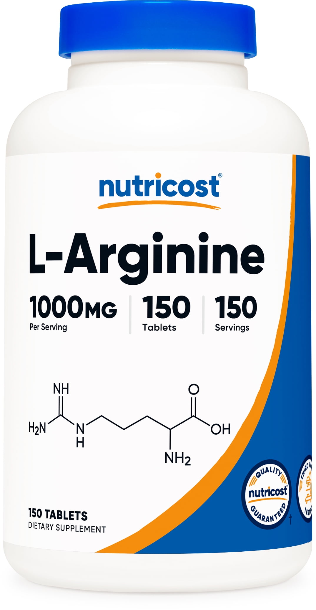 Nutricost LArginine 1000mg, Amino Acid Tablets (150 Tablets)