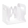 thumbnail image 2 of Retractable Book Stand, Expandable Desktop Book Holder, Plastic Book Rack with Adjustable Shelf, White Abs Organizer for Home Office,Vsgery, 2 of 6