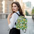 thumbnail image 6 of JIALIOU Mini Backpack Purse for Women Quilted Casual Daypack Small Travel Shoulder Bag, Cute Frog Leaf Flower, 6 of 7