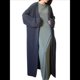 thumbnail image 1 of Suéteres Cárdigan Largos para Mujer, de Mohair, Abiertos Al Frente, de Punto Holgado y Holgado, Chaquetas de Abrigo de Moda para Otoño Gris Oscuro un Tamaño, 1 of 10