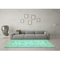 thumbnail image 3 of Ahgly Company Indoor Rectangle Oriental Light Blue Traditional Area Rugs, 5' x 8', 3 of 4