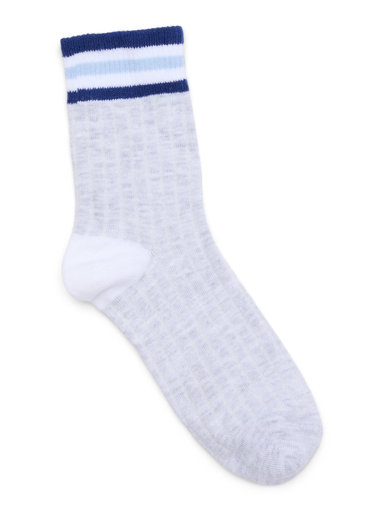 No Boundaries Fashion Pointelle Mid-Crew Socks, 6-Pack, Women's, Shoe Sizes 4-10