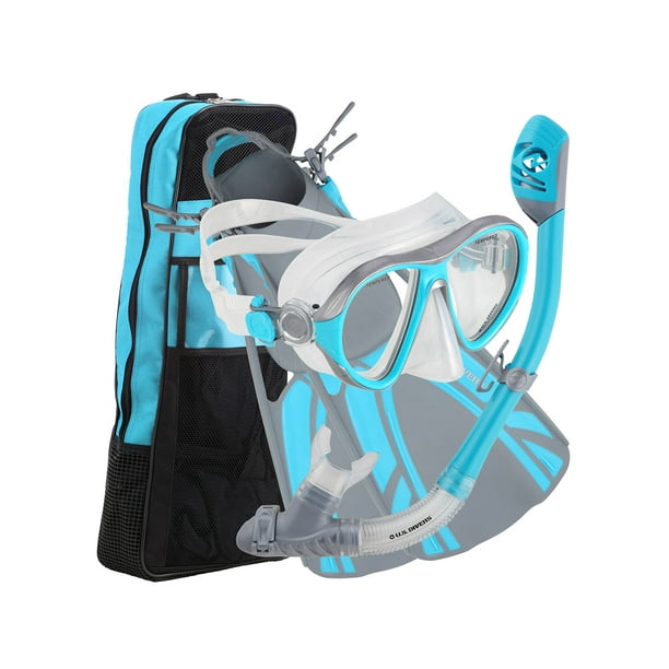 US Divers Women's Azul LX Dry Snorkeling Set