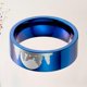 thumbnail image 2 of 1Pc Cool Titanium Steel Ring Creative Lone Wolf in the Finger Ring Fashion Personality Unique Ring Jewelry Gift (Blue Size 10#), 2 of 2