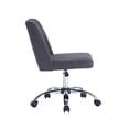 thumbnail image 3 of Porthos Home Nisa Fabric Armless Office Chair with Chrome Base, 3 of 6