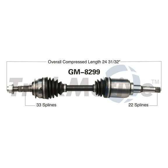 CV Axle Shaft Fits select: 2013-2015 CHEVROLET CRUZE, 2016 CHEVROLET CRUZE LIMITED