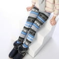 thumbnail image 6 of GYRATEDREAM 2-12T Girl Leggings Footless Fleece Lined Warm Winter Leggings Skinny Tights Stretchy Printing Full Length Legging Pants, 6 of 7