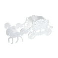thumbnail image 1 of Laser Cut Foam Carriage with Horses, White, 27-1/2-Inch, 1 of 1