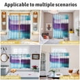 thumbnail image 6 of Turquoise Purple Kitchen Curtains 96 Inch Length, Geometric Abstract Modern Oil Painting Grommet Top Bedroom Living Room Curtains, Light Filtering Cafe Curtain Drapes 2 Panels Set 104''x96'', 6 of 9
