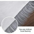 thumbnail image 2 of Junovo Luxury Fluffy Area Rugs Areary Rug for Bedroom Shaggy Rugs Area Carpet for Living Room Bedroom,4'x6',Gray, 2 of 7