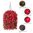 thumbnail image 4 of Cesta Colgante de Flores Artificiales Roja Resistente a UV de HyeFlora, 4 of 7