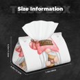 thumbnail image 6 of Lsque Coffee Gnome (1) Printed Long Tissue Box Cover Holder, Facial Paper Organizer Dispenser,Triangle with Bottom Belt, PVC Leather Decorative Organizer, 6 of 9